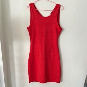 Roxy Red Open back Sleeveless Mini Dress